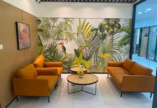 松江区商场仿真植物墙设计